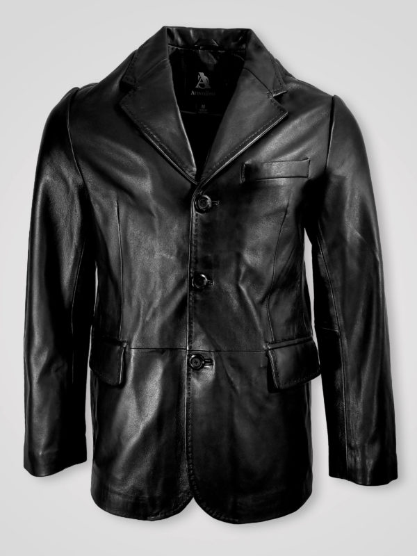 Men's Tan Dressy Leather Jacket - Alen Cooper
