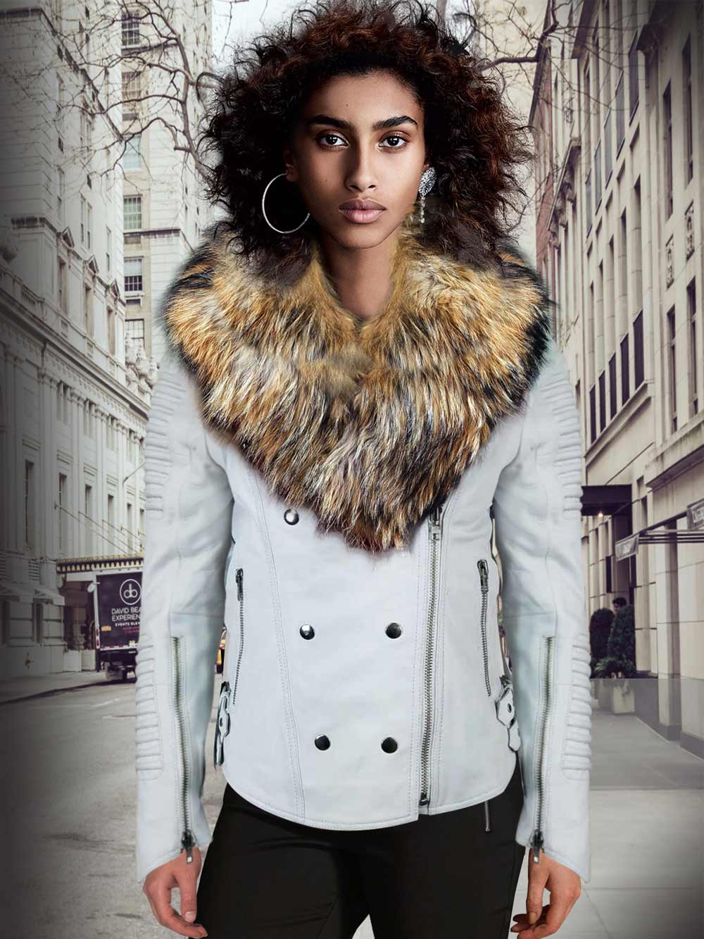 jackets with fur collar ladies