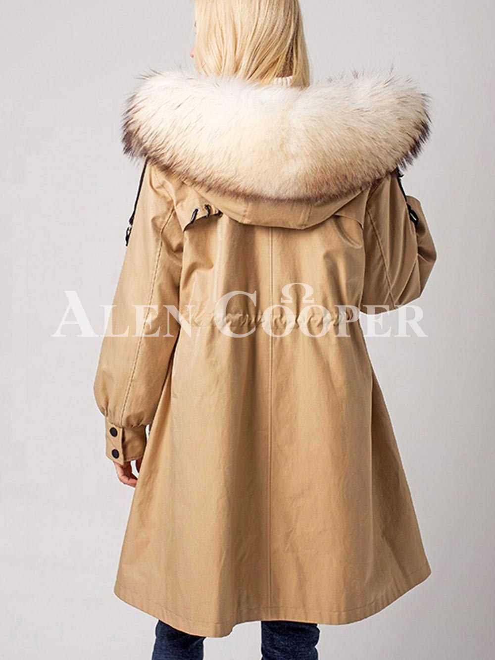 waterproof parka with fur hood