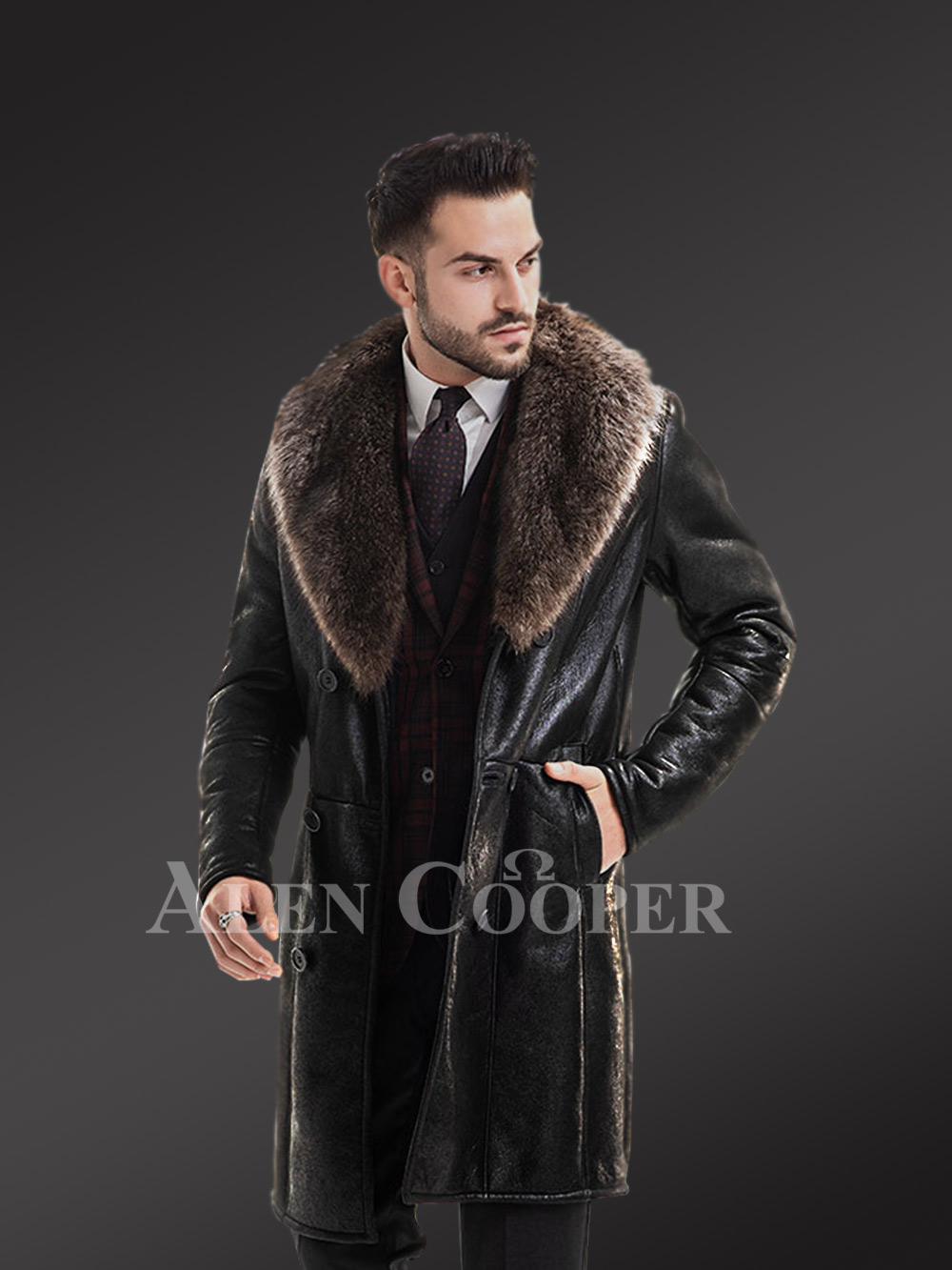 natural fur collar