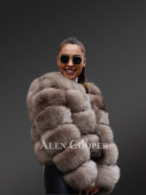 fox fur jacket womens