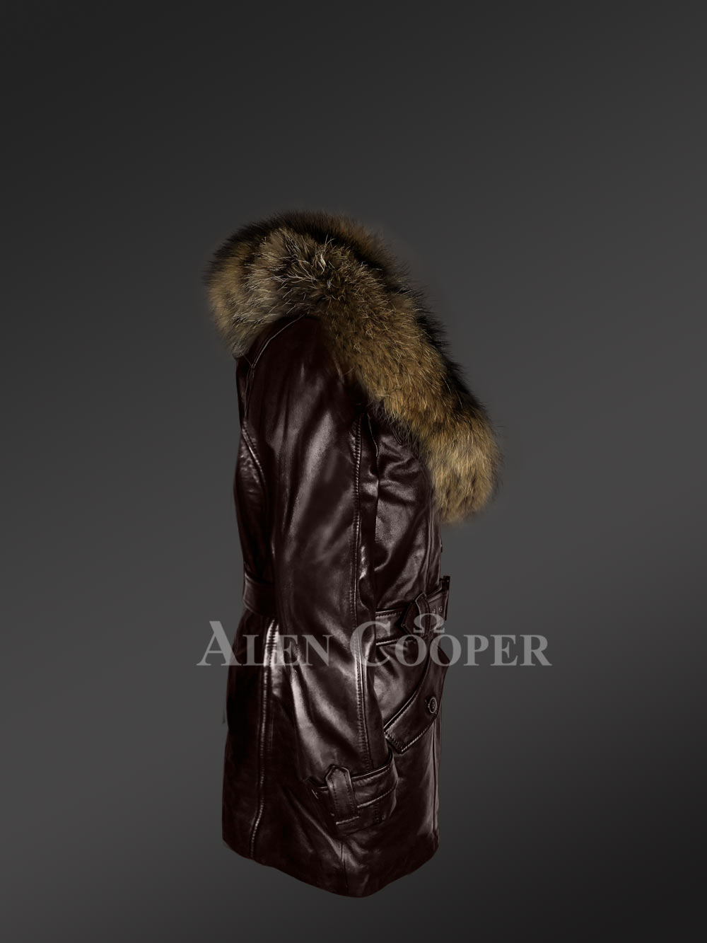 fur collar ladies jacket