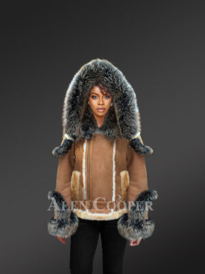 fur shearling coats womens