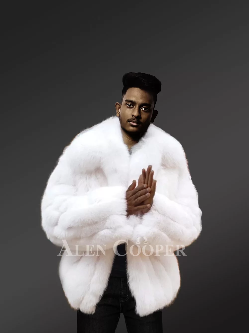 Arctic fox fur jacket for men to reinvent your masculinity