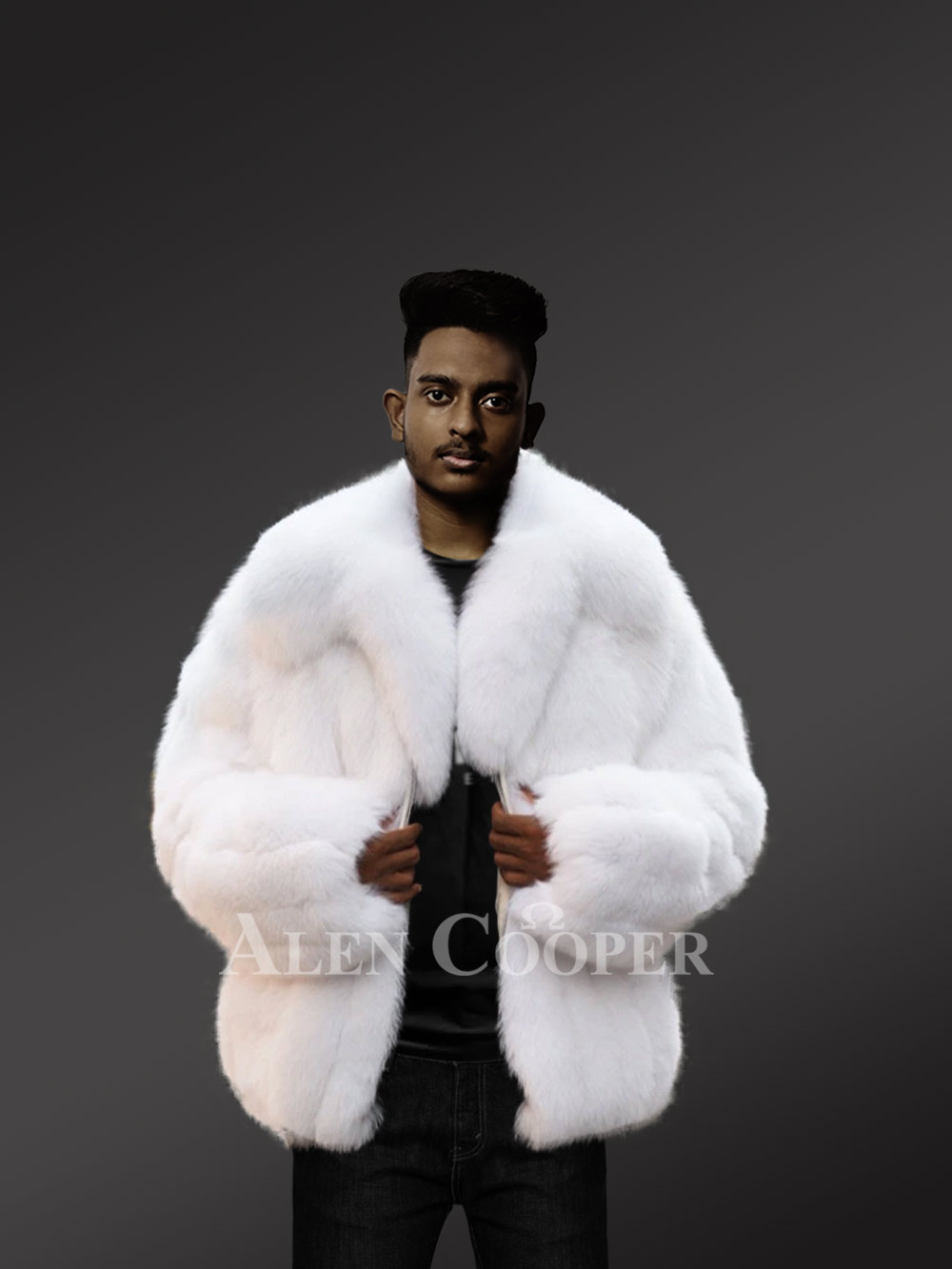 Men's White Fur Car Coat – Madison Avenue Mall Furs