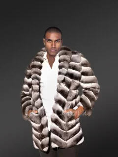 Men's Chinchilla Fur Coat