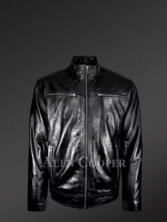 Men's Regular Cut Biker Jacket