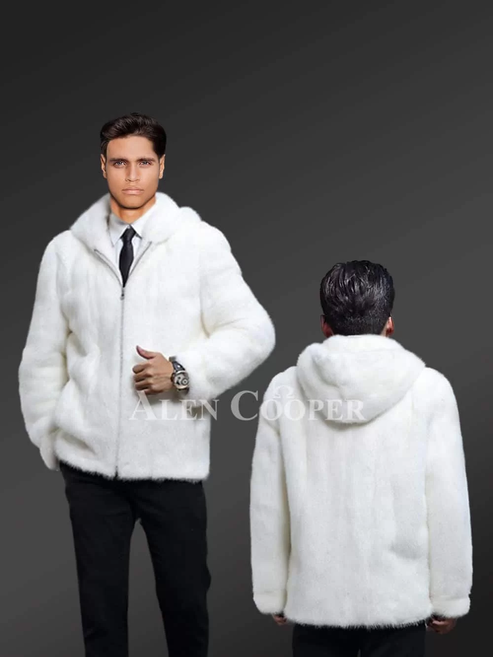 White Split Denim Jacket | Men's Jackets | Brooklyn Cloth
