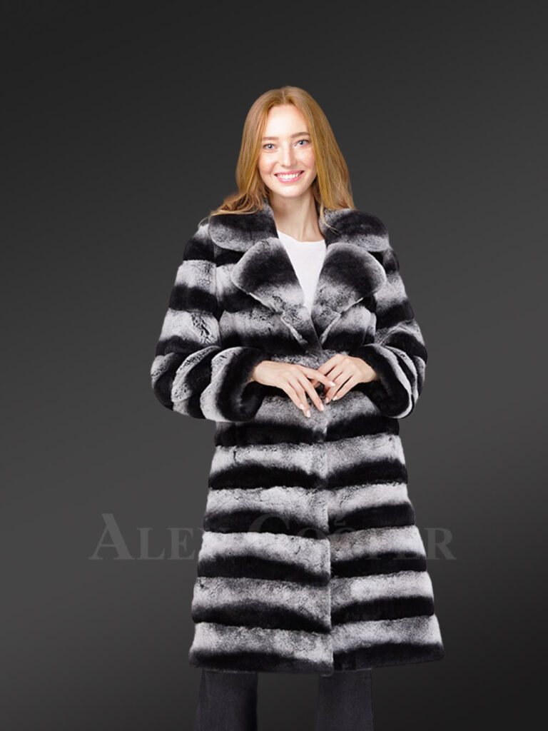 Bi-color long real fur views