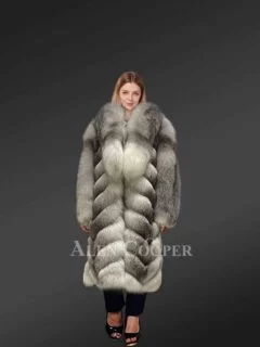 Fox Fur Long Coat