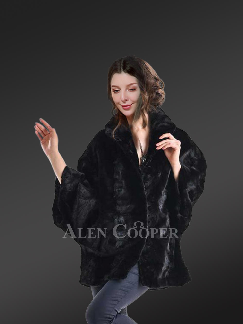 Women Mink Fur Coat