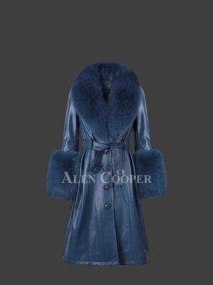 Womens Leather Overcoat