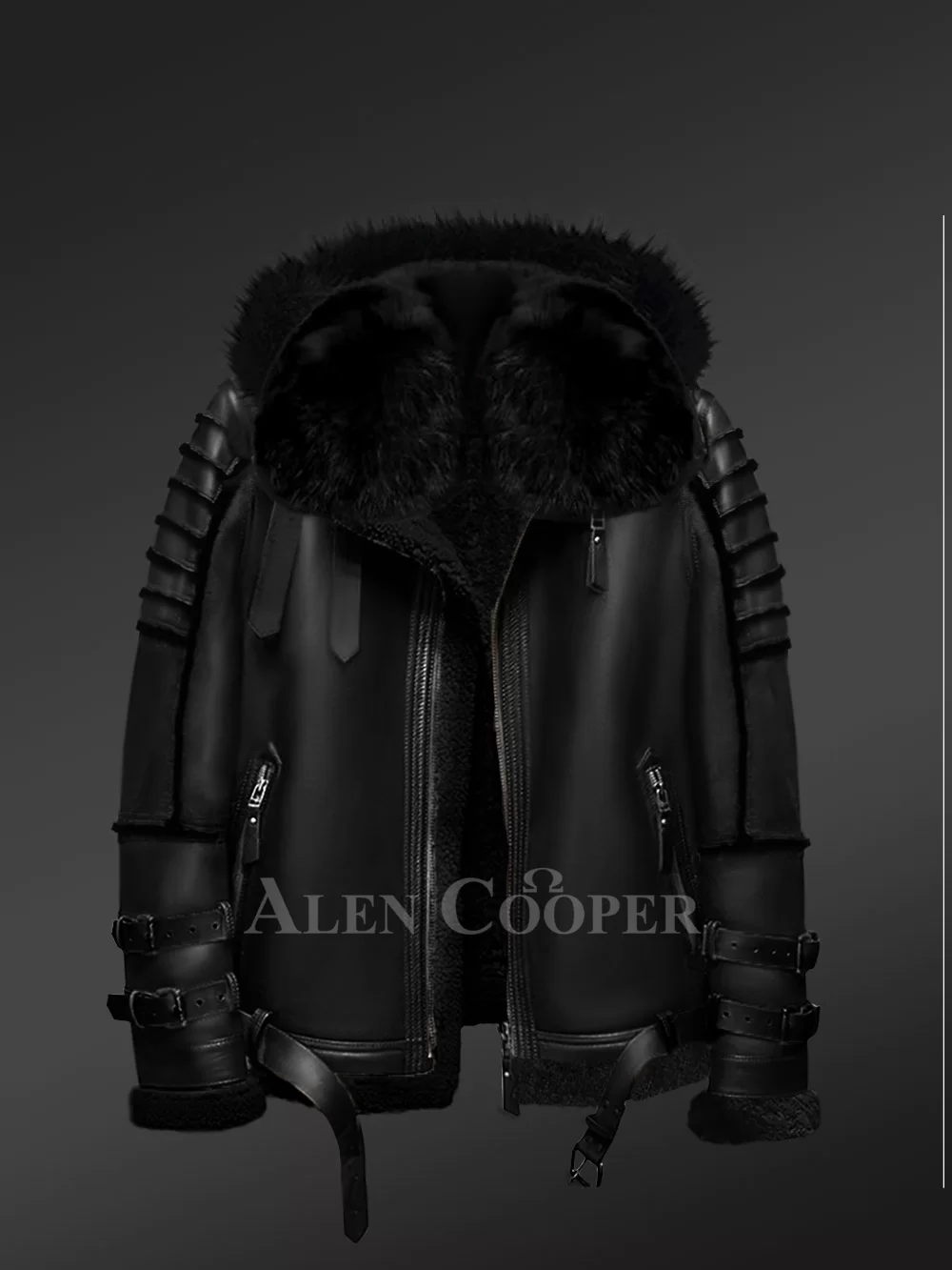 Alen Cooper Mink Bomber Jacket for Men
