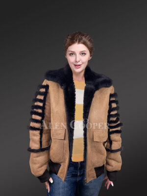 Women’s Shearling Bomber Jacket