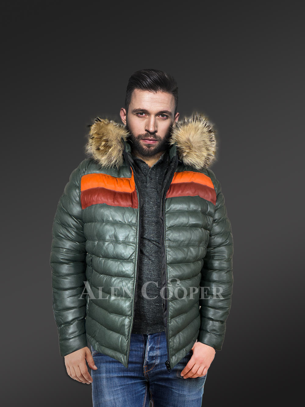 Goose fur hood hot sale