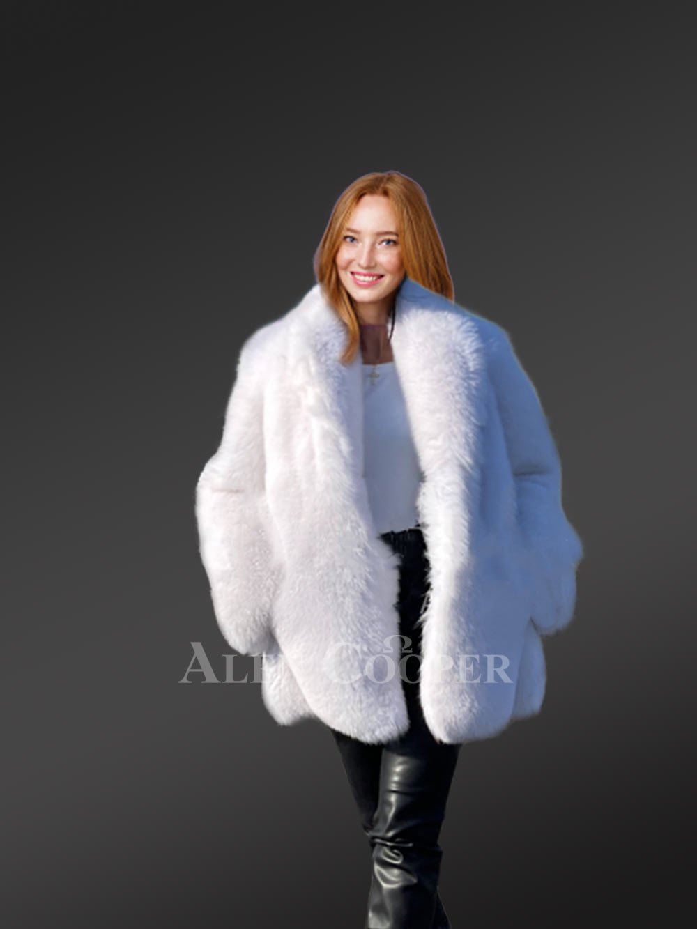 Long overcoat in Fox Fur