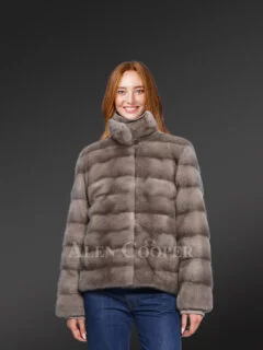 Alen Cooper Belted Mink Coat