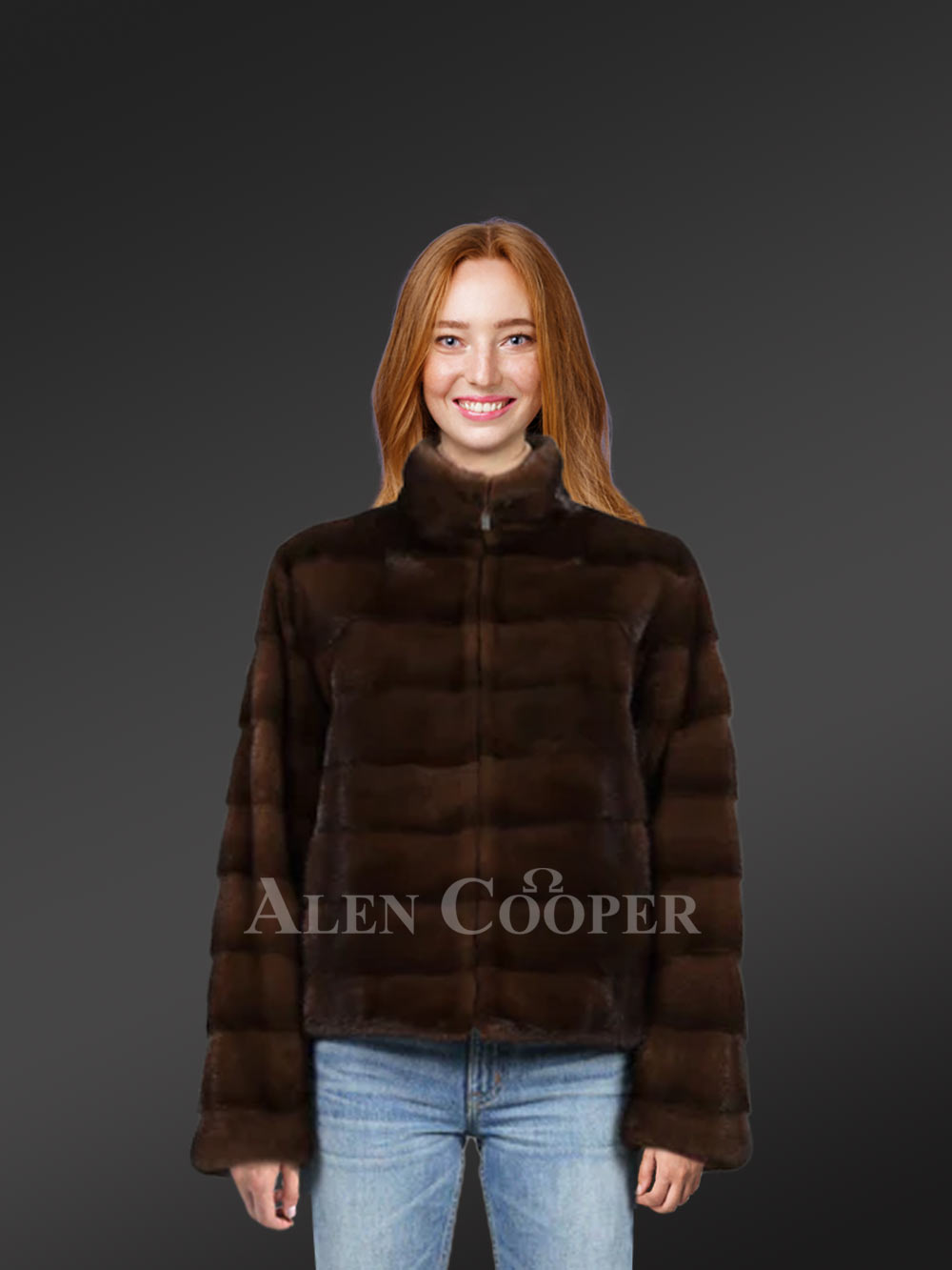 Women’s Turtle Neck Mink Coat