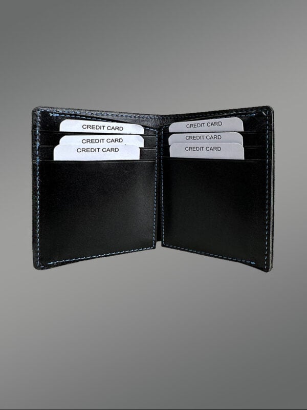 Mens Black Leather Wallet – Carry Essentials in Style - Image 3