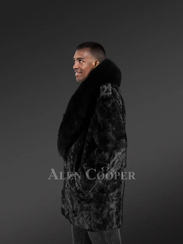 Mens Mink Pea Coat – Enjoy the Comfort & Elegance of Natural Fur - Image 5