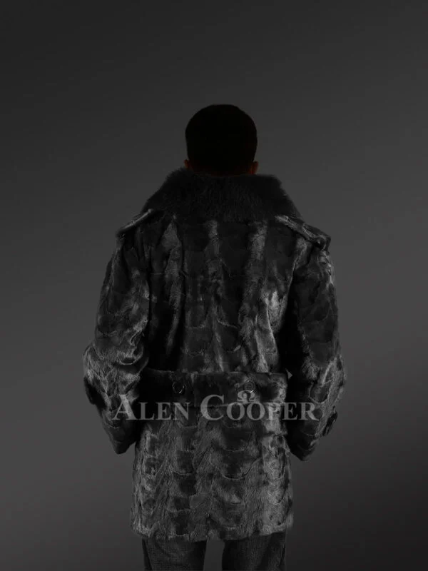 Mens Mink Pea Coat – Enjoy the Comfort & Elegance of Natural Fur - Image 9