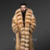 Men’s Red Fox Fur Long Tuxedo Coat