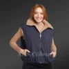 Women’s Reversible Mink Bomber Vest