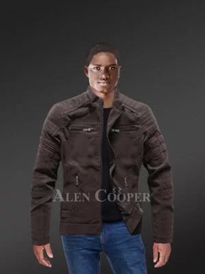 Men’s Classic Moto Leather Jacket