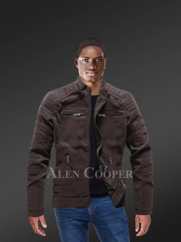 Men’s Classic Moto Leather Jacket