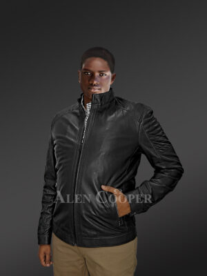 Men’s Classic Moto Leather Jacket