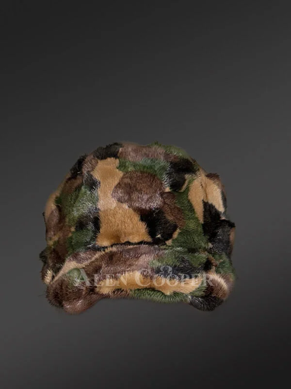 Men's Camouflage Mink Hat - Image 3