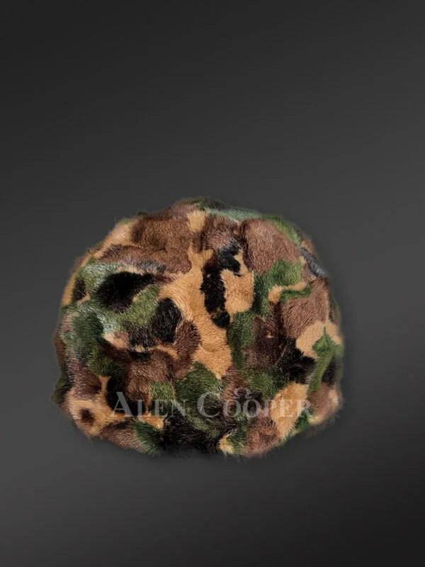 Men's Camouflage Mink Hat - Image 4