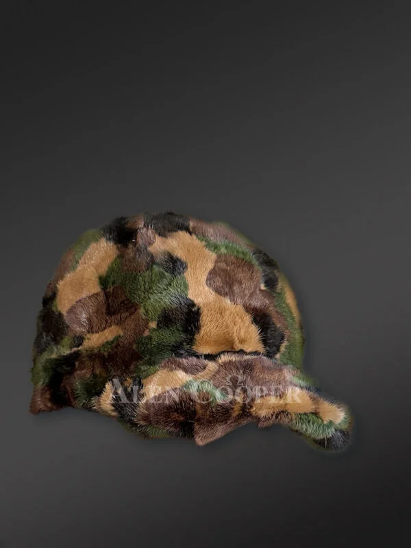 Men's Camouflage Mink Hat