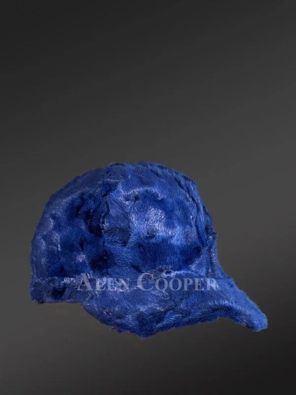 Men's Mink Baseball Hat in Royal Blue