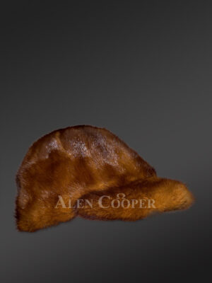 Men's Mink Hat in Whisky Gold