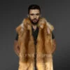 Men's Natural Red Fox Fur Coat