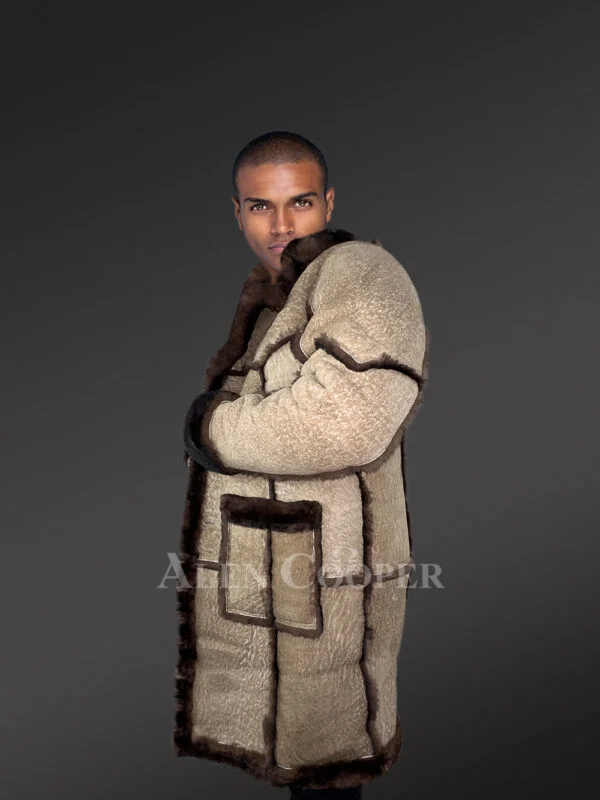 Men's 80's Classic Shearling Coat - Image 6