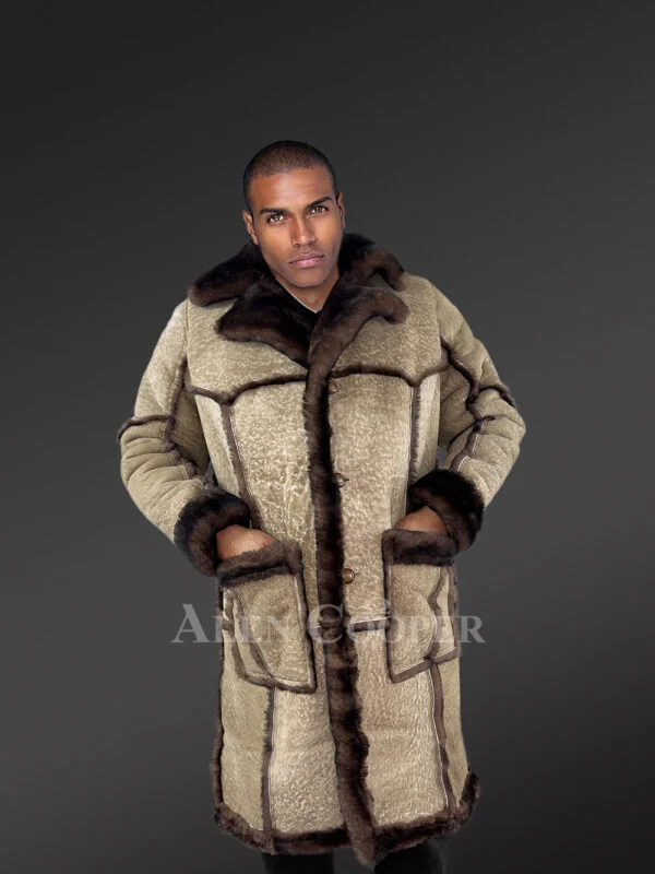 Men's 80's Classic Shearling Coat - Image 2