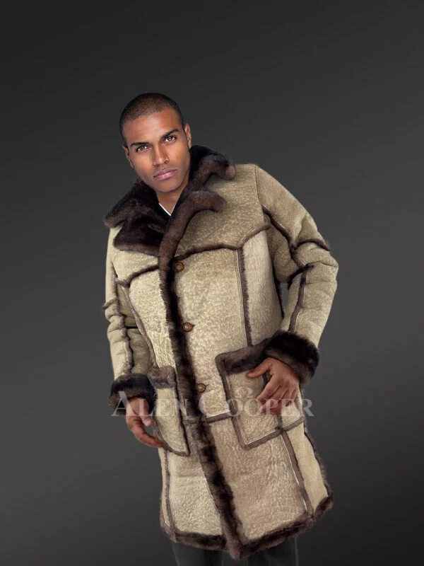 Men's 80's Classic Shearling Coat - Image 3