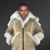 Men's B3 Bomber with Fox Fur Accents