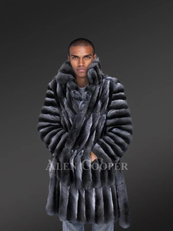 Men’s top of the Line Chinchilla Coat