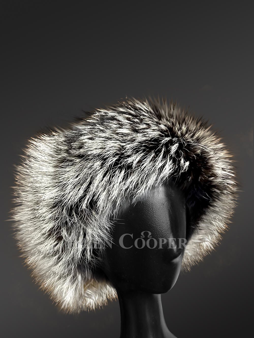 Silver Fox Fur Headband