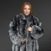 Women’s Mid Length Fox Fur Stroller