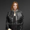 Women’s Contemporary Spring Leather Jacket