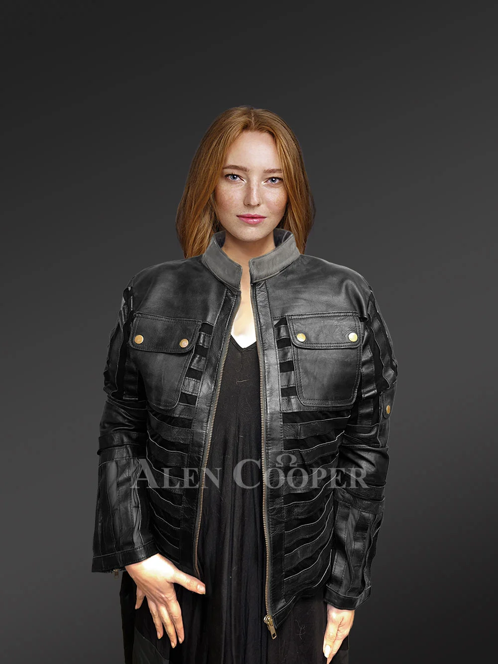 Women’s Contemporary Spring Leather Jacket